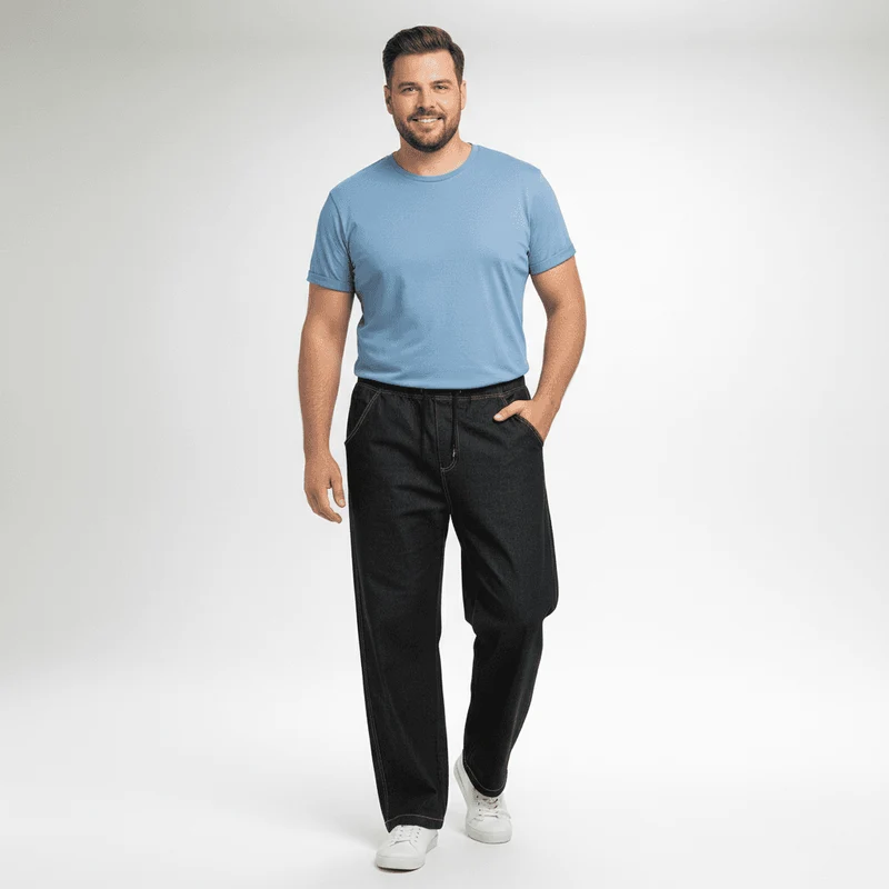 BigTiger Schlupfhose - Jeans in Übergröße für Herren