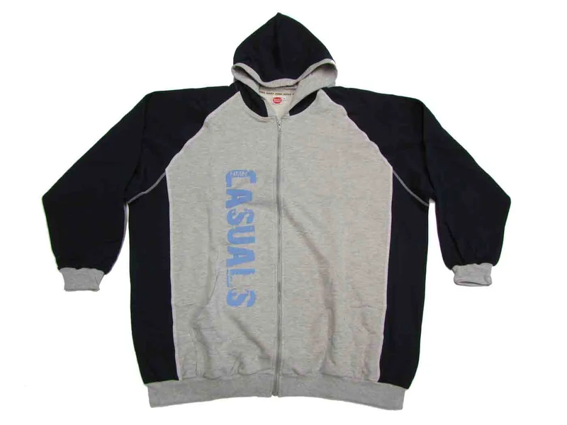 Honeymoon Kapuzen-Sweat-Jacke Übergröße für Herren