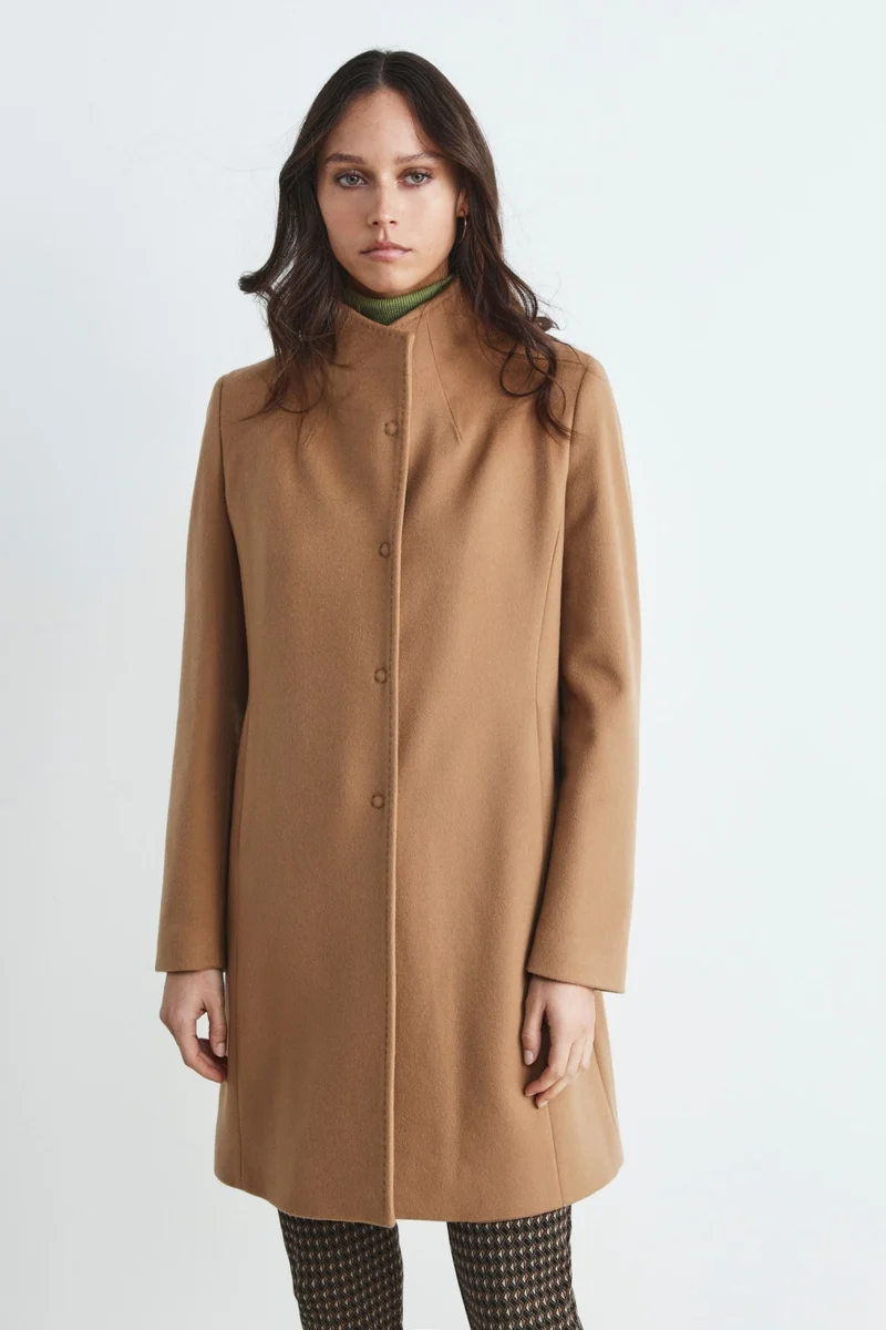 Cappotto in lana donna - CAMMELLO