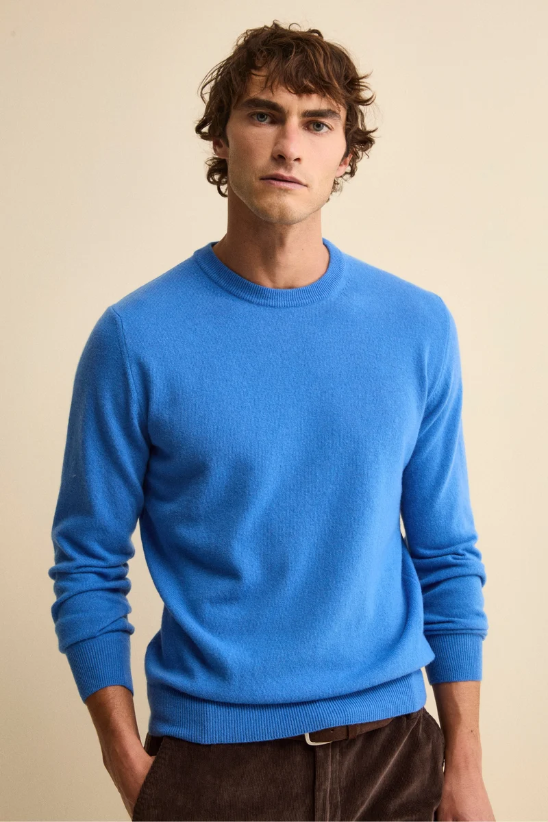 Maglia girocollo in lana - BLUETTE