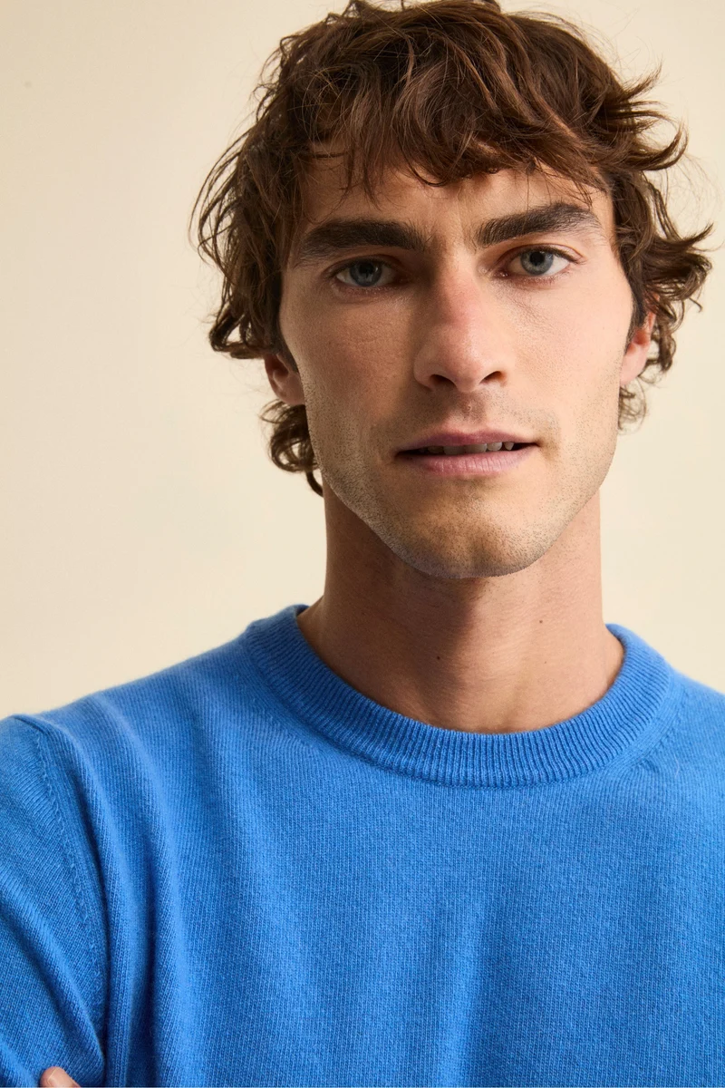Maglia girocollo in lana - BLUETTE