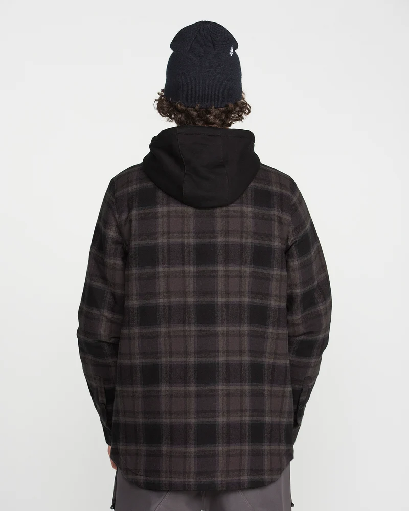 Enson Insulated Riding Flannel Jacke - Black