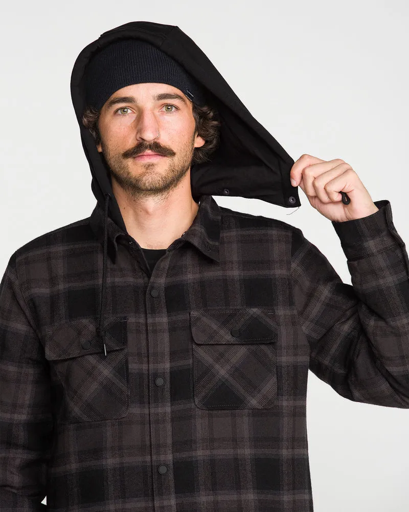 Enson Insulated Riding Flannel Jacke - Black