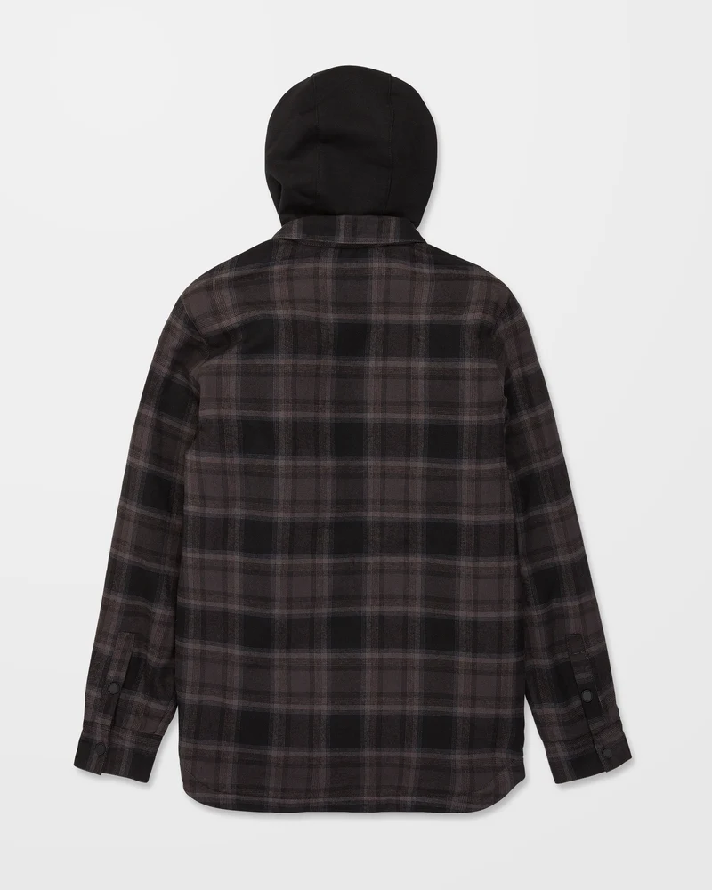 Enson Insulated Riding Flannel Jacke - Black
