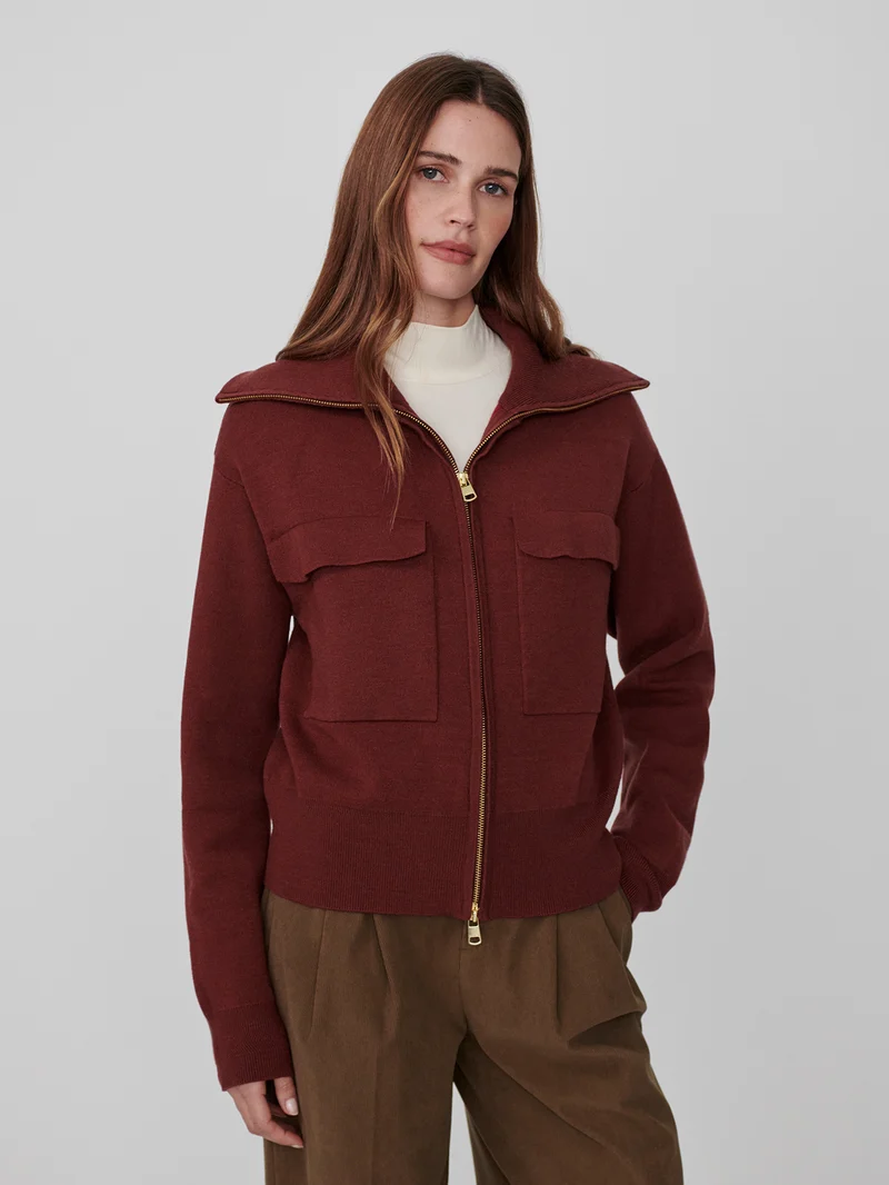Horan Zip Through Knit Jacket