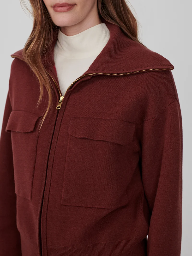 Horan Zip Through Knit Jacket