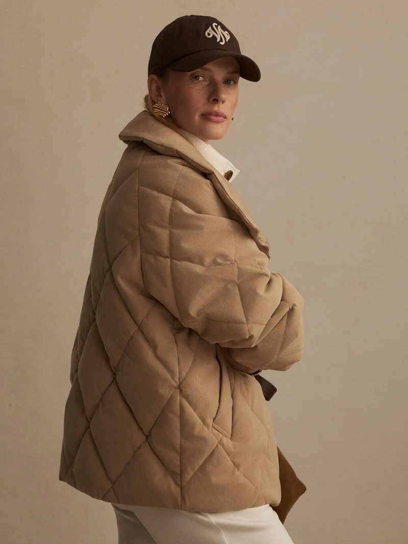 Evren Short Quilted Coat