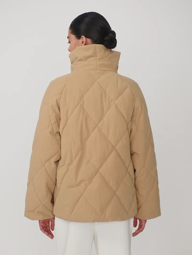 Evren Short Quilted Coat
