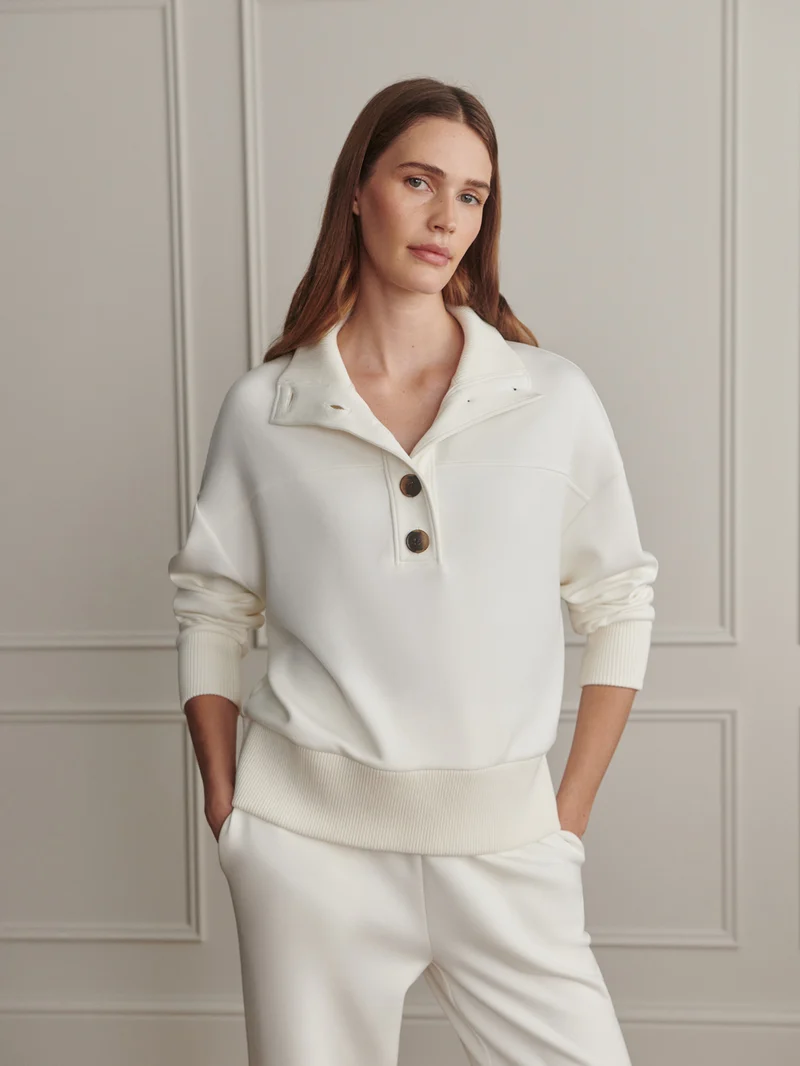 Bronya Button Placket Sweat