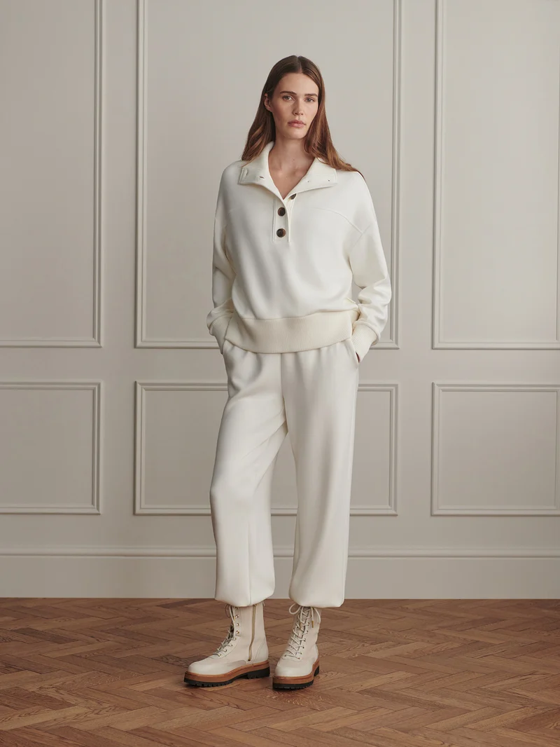 Bronya Button Placket Sweat