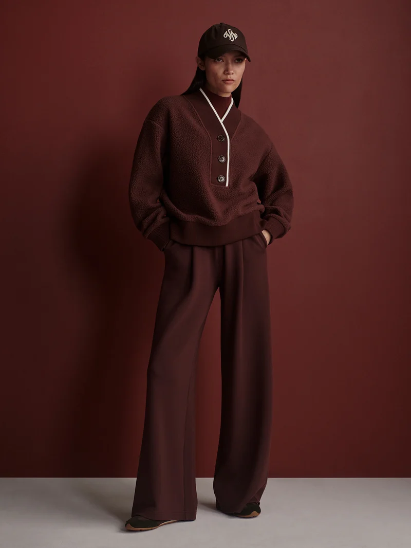 Brenna Button Neck Fleece