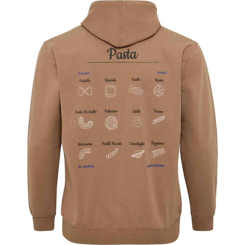 Allsize Kapuzen-Sweatjacke Übergröße Herren Braun