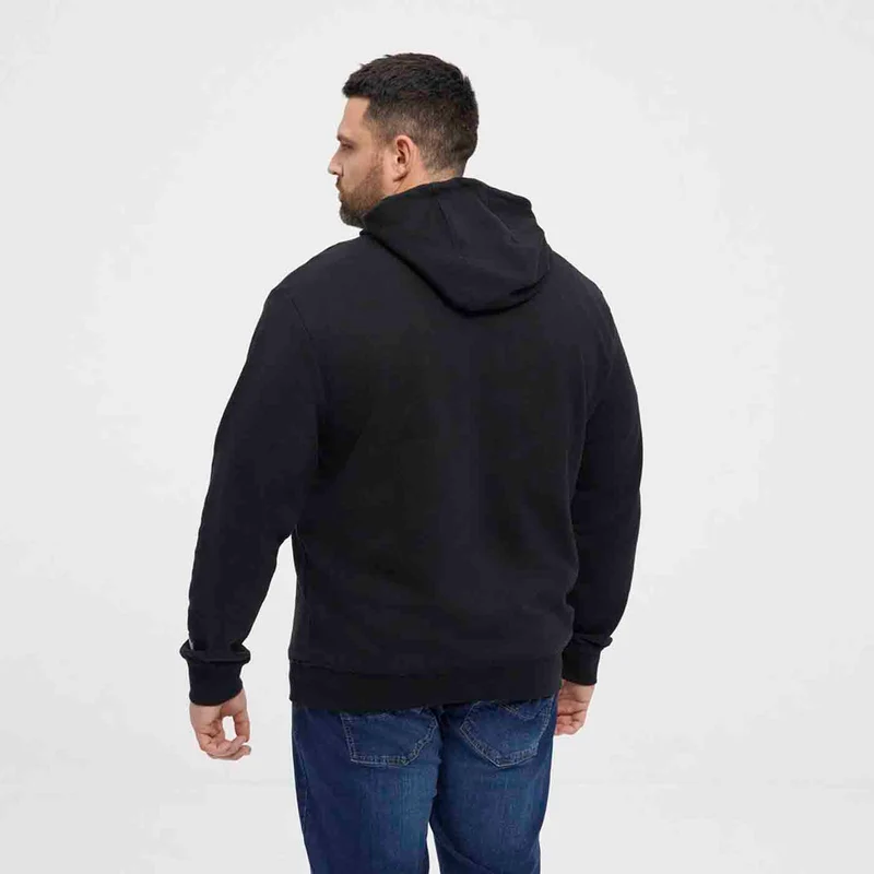 Allsize Everlast Hoodie Herren Übergröße 4XL - 7XL, schwarz Original Lizenz