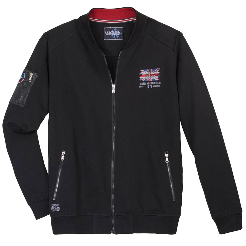 Redfield Sweatjacke Übergröße Herren mit Bund – Komfort & Style