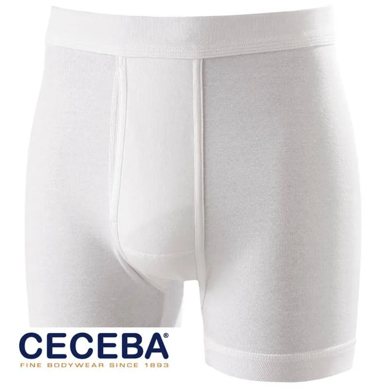 Ceceba Boxershort Herren Übergröße 9-18 Weiß Rippstrickware