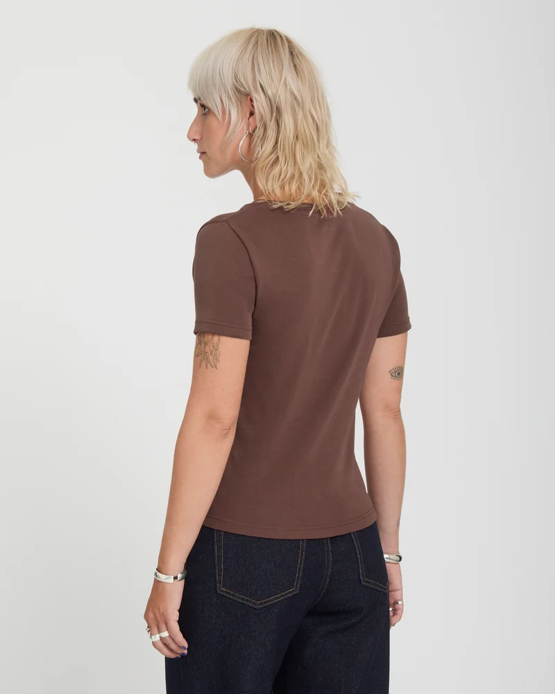 Volcom Stone Tight T-Shirt - Tobacco Brown