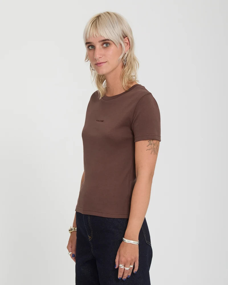 Volcom Stone Tight T-Shirt - Tobacco Brown