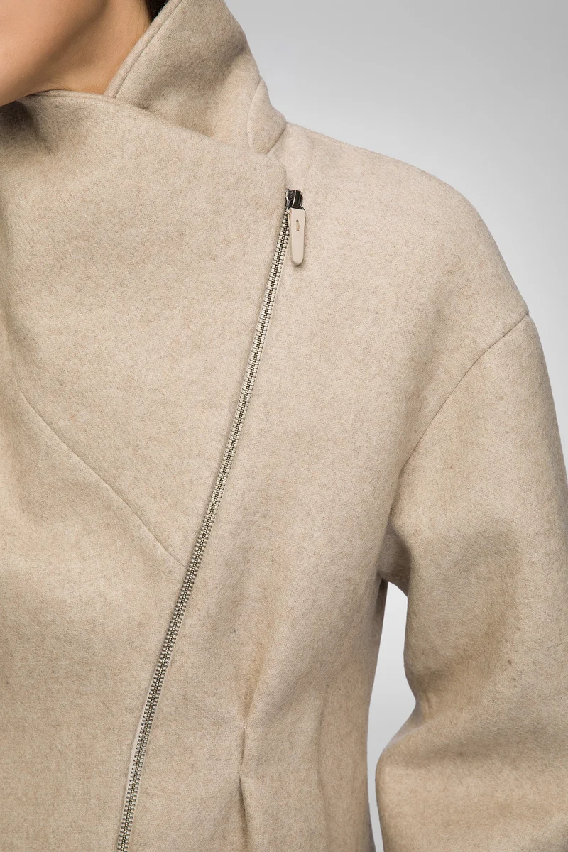 Sofia - Latte Wolljacke