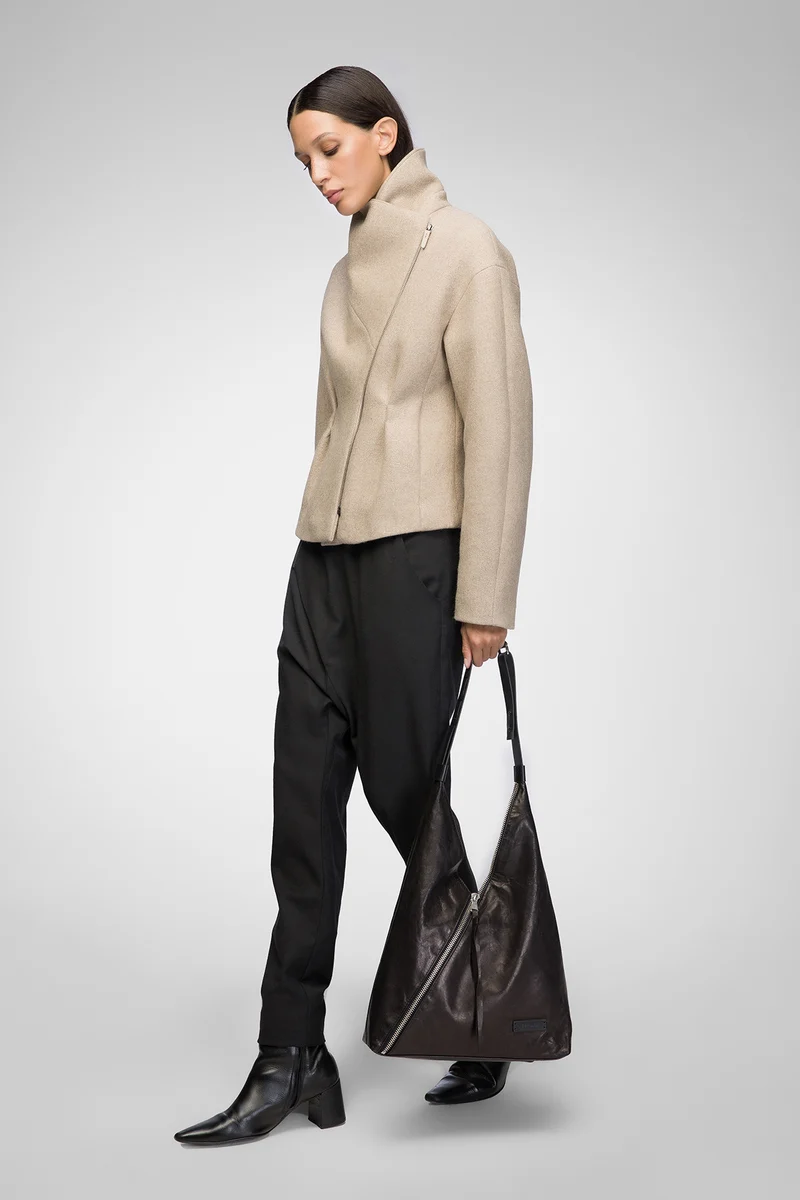 Sofia - Latte Wolljacke