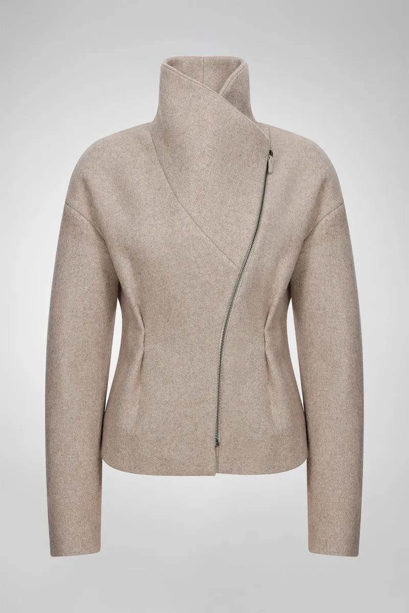 Sofia - Latte Wolljacke