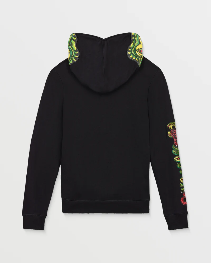 Snaky Zip Hoodie - Black - (KINDER)