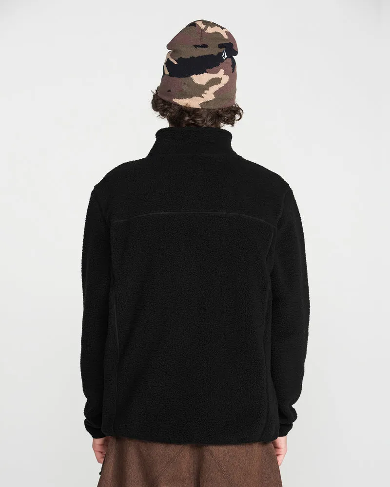 Nelson Sherpa Full Zip Jacke - Black