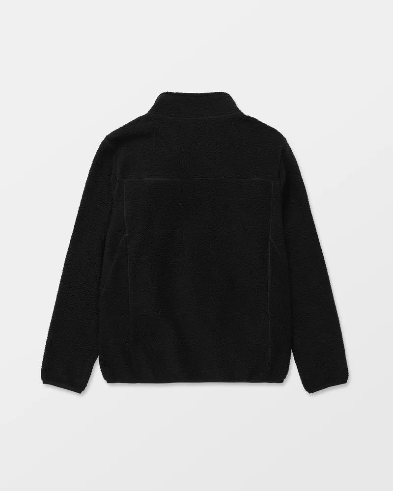 Nelson Sherpa Full Zip Jacke - Black