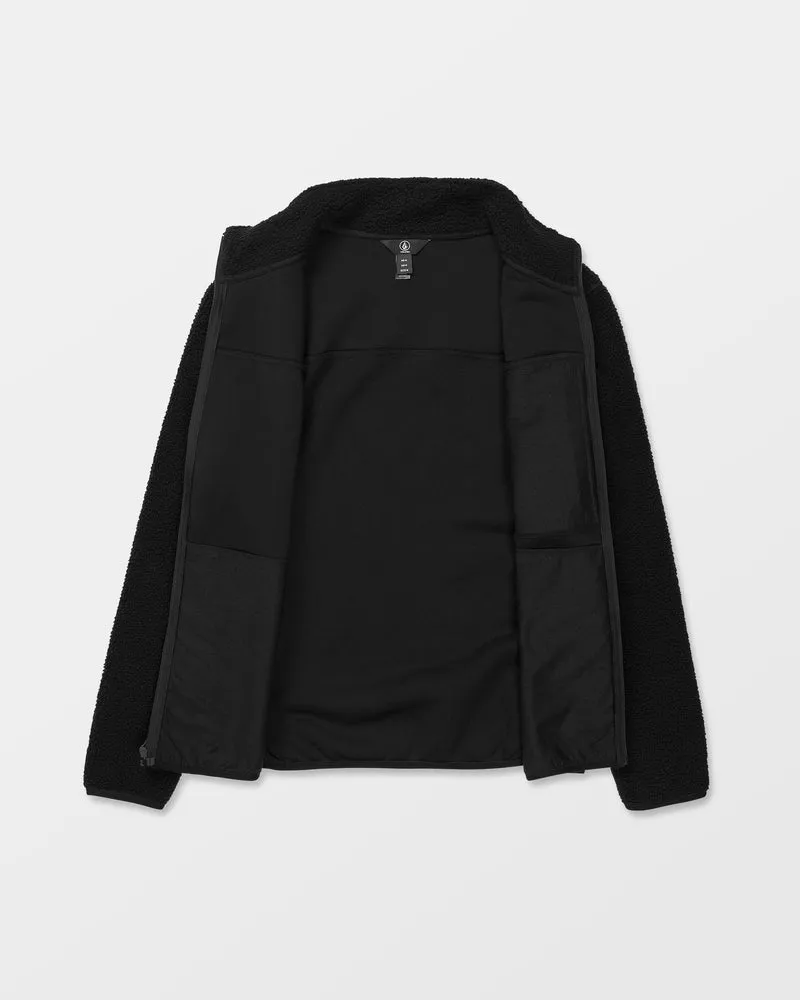 Nelson Sherpa Full Zip Jacke - Black