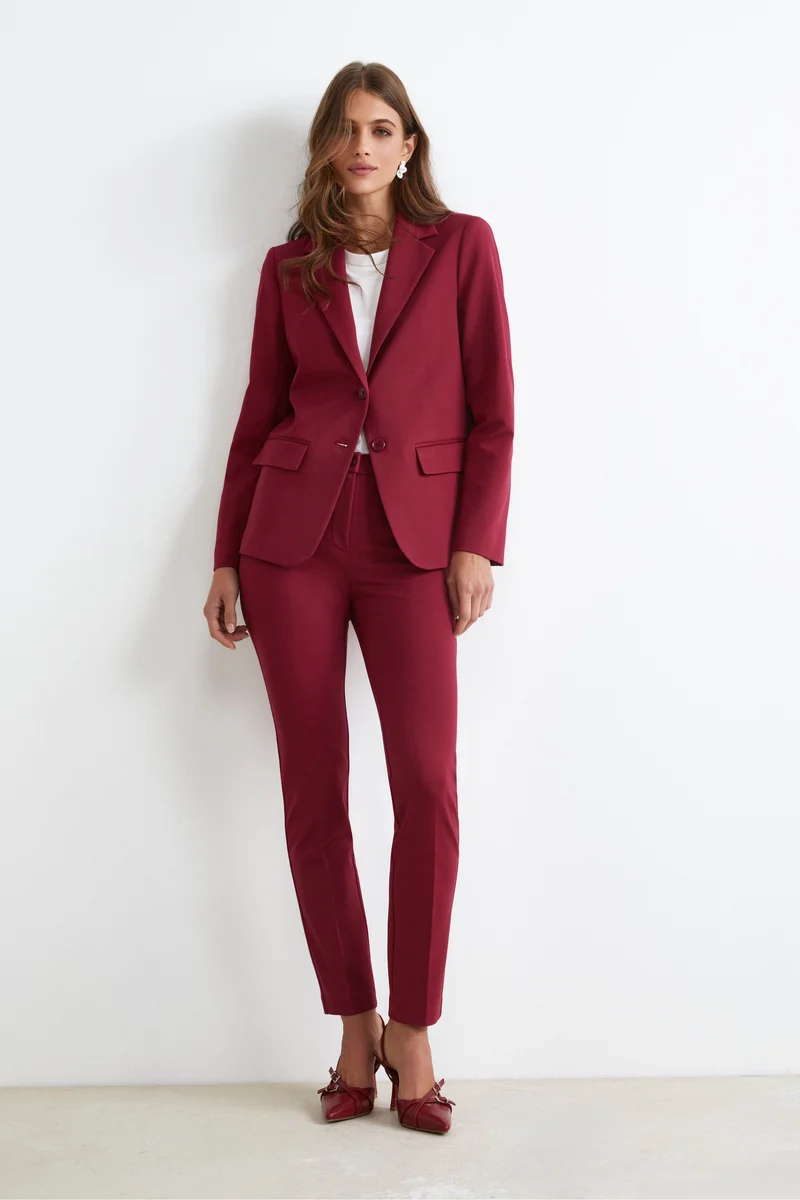 Blazer Elegante Monopetto - ROSSO