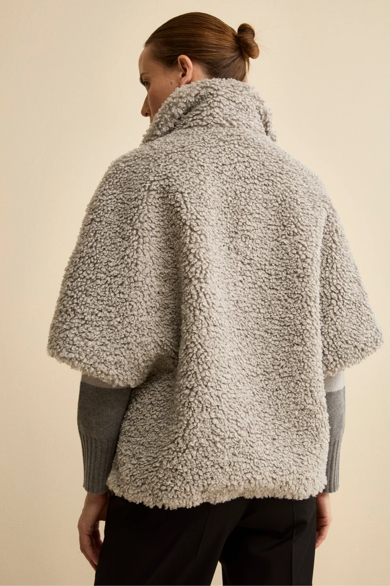Cappa Teddy Over con Mezza Manica - PERLA