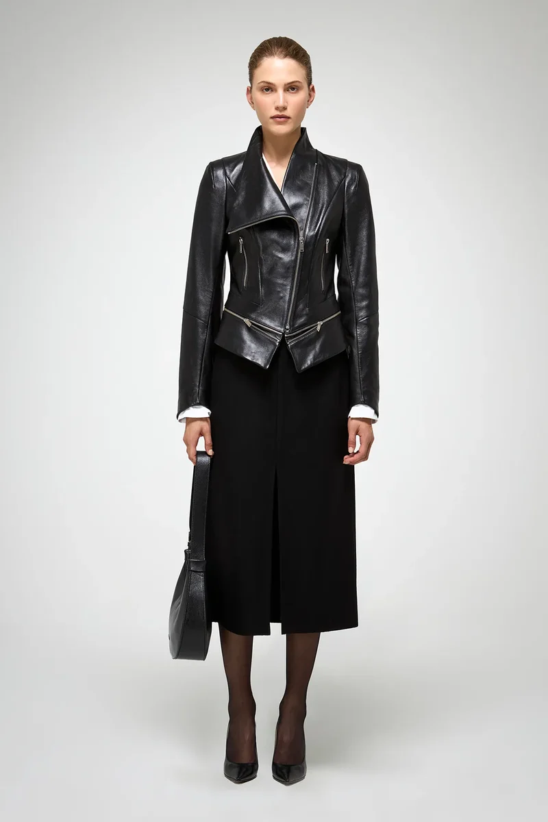 Marcela - Schwarze Lederjacke