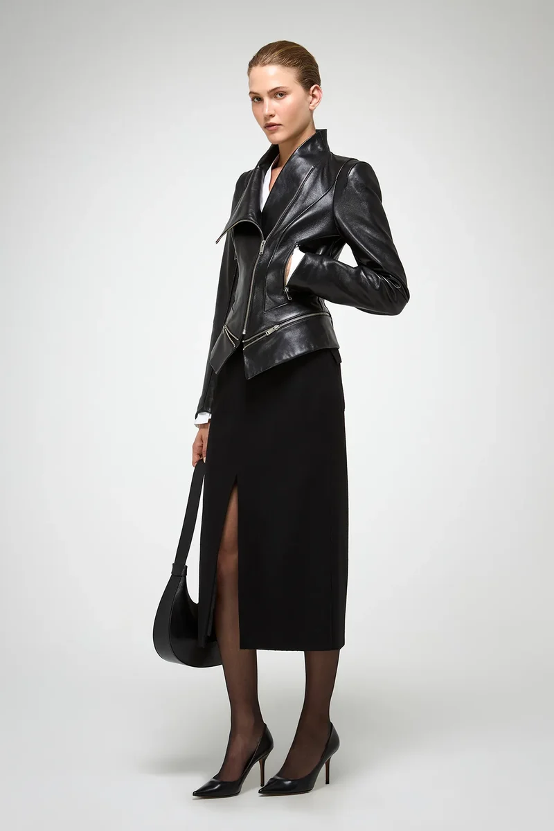 Marcela - Schwarze Lederjacke