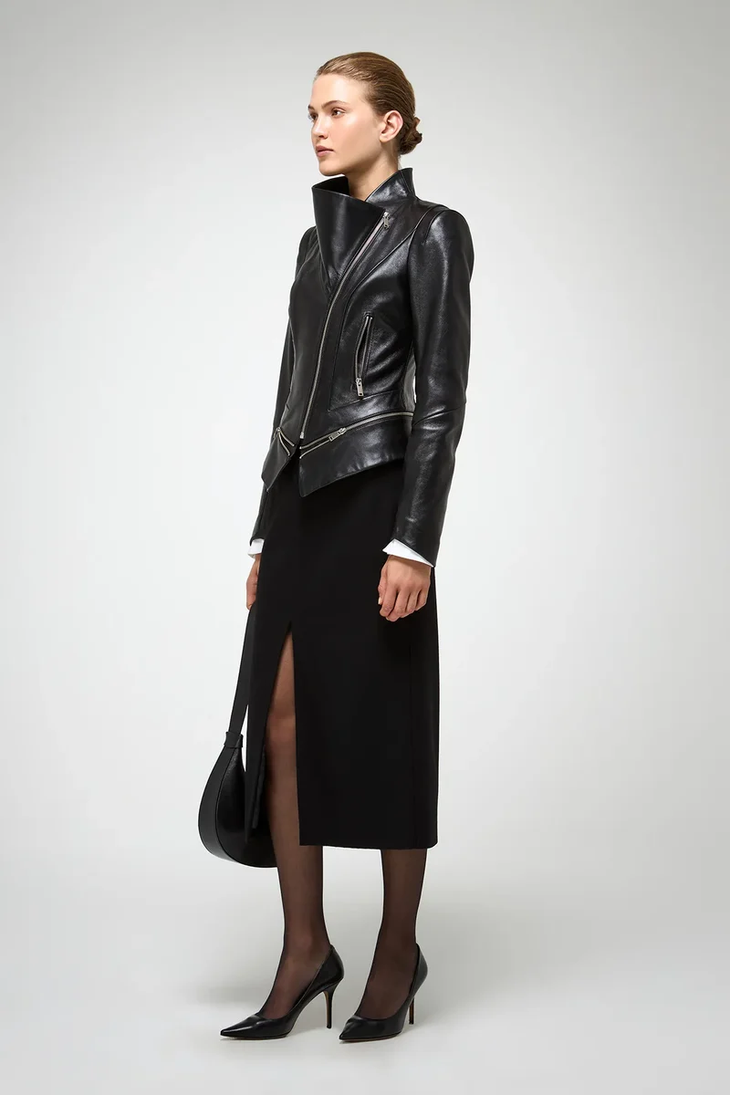 Marcela - Schwarze Lederjacke