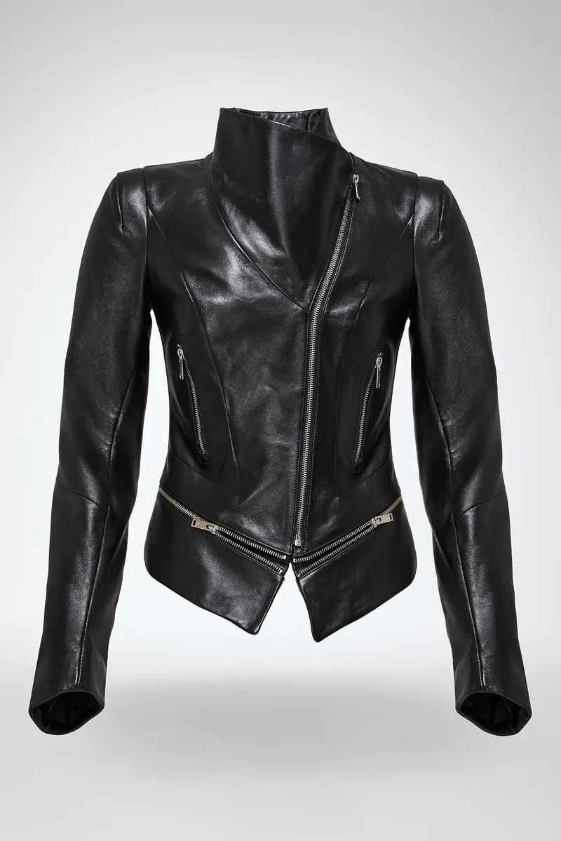 Marcela - Schwarze Lederjacke