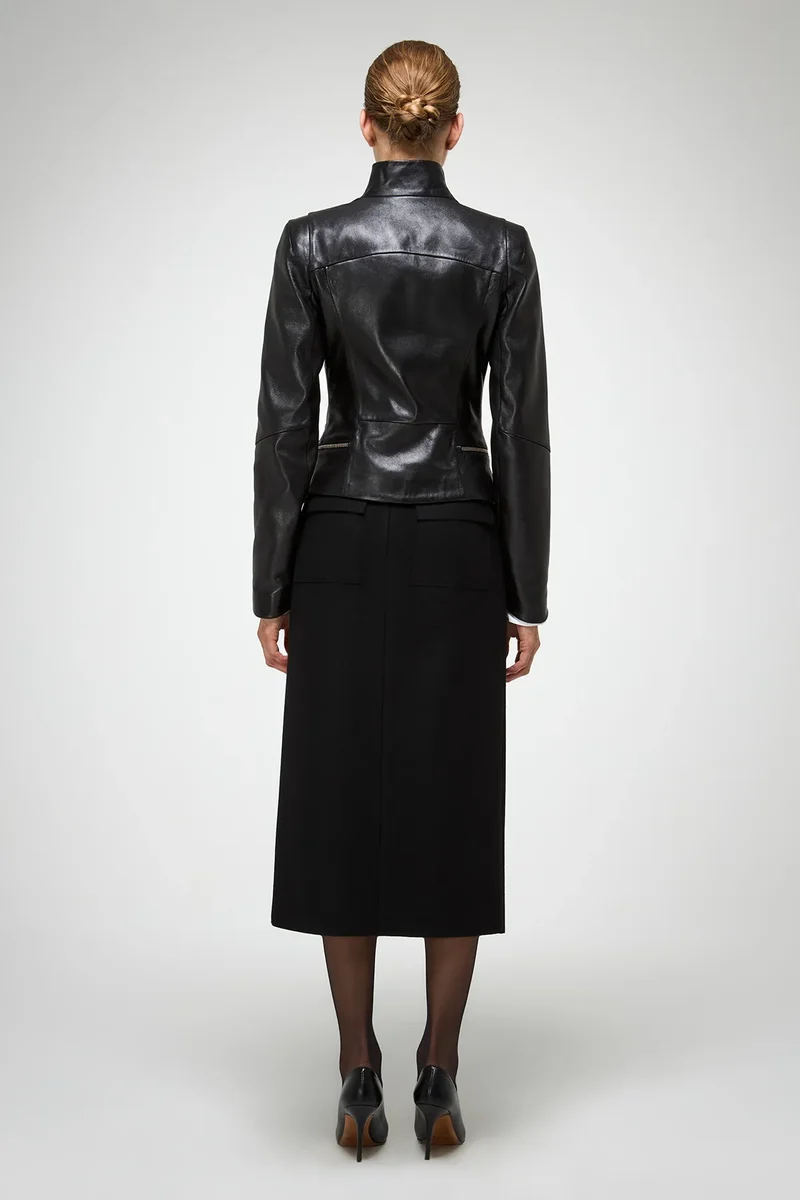 Marcela - Schwarze Lederjacke