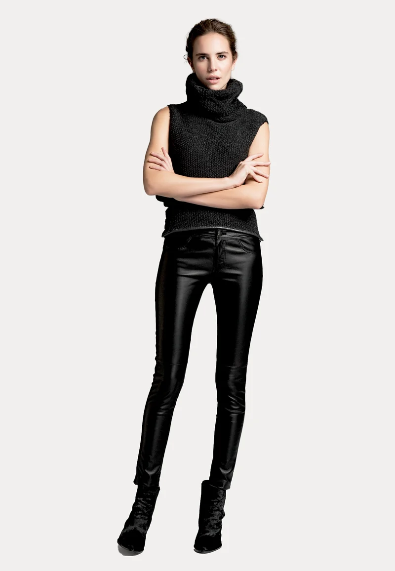 Anais - Schwarze Lederhose