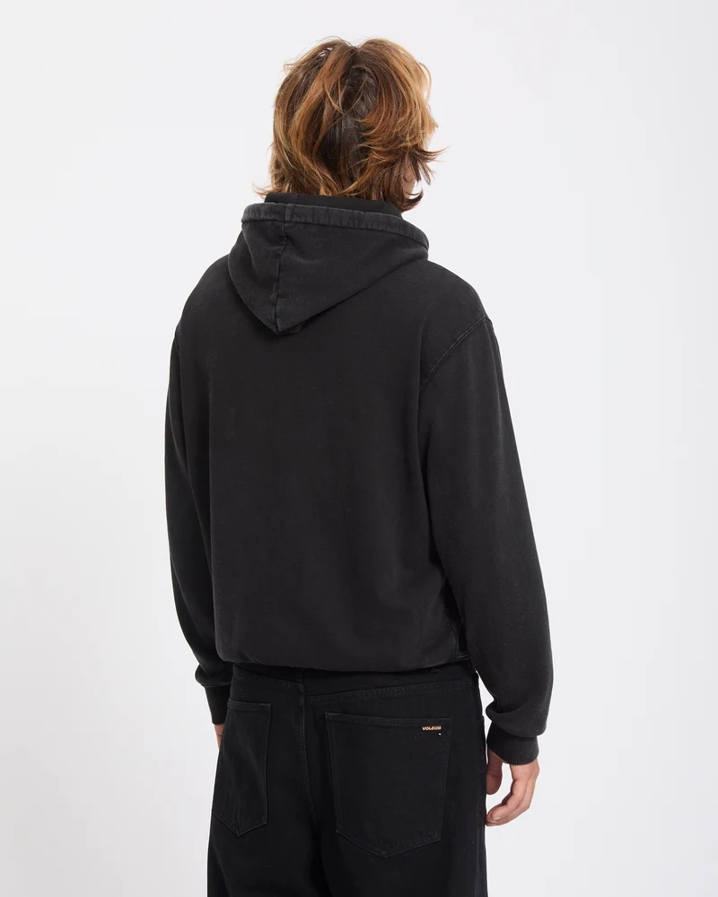 Studder Zip Hoodie - Black