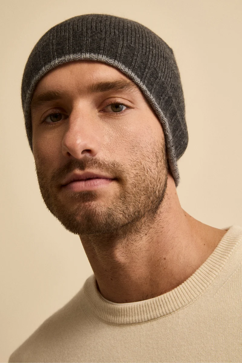 Cappello in cashmere - GRIGIO SC/GRIGIO CH