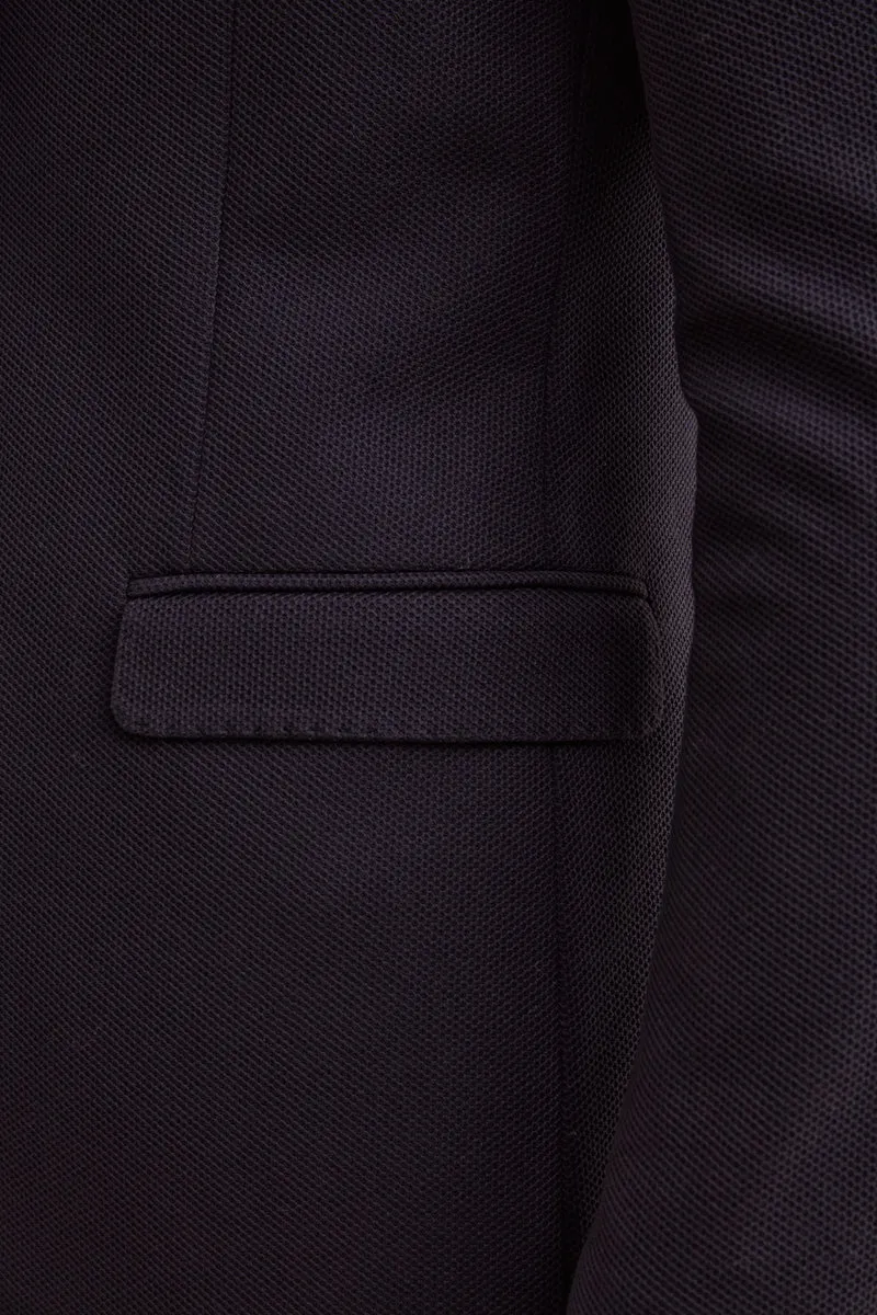Giacca Slim Fit Monopetto con Revers Classico - BLU