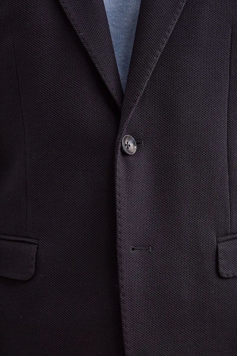 Giacca Slim Fit Monopetto con Revers Classico - BLU