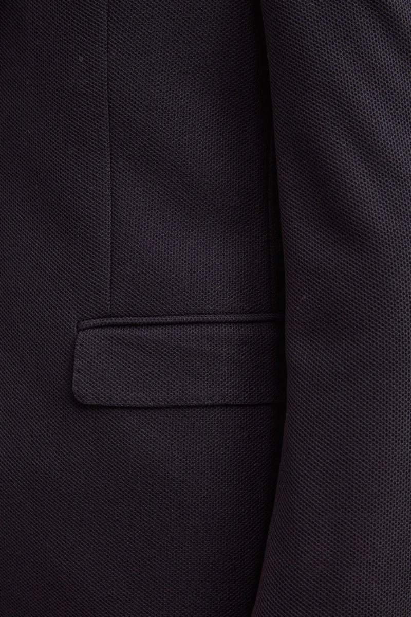 Giacca Semifoderata Comfort Fit Monopetto - BLU