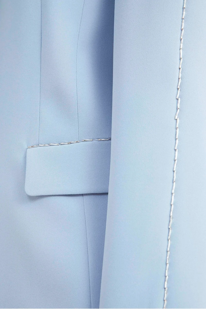 Blazer elegante azzurro - AZZURRO