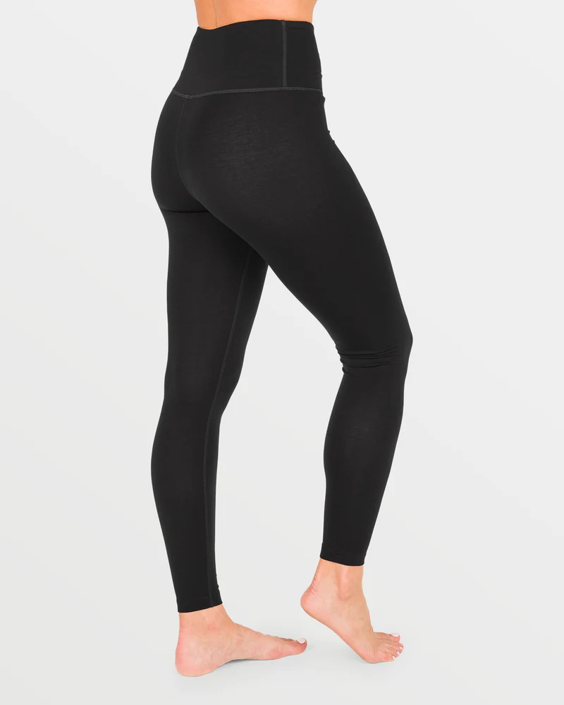 W Merino Blend Basisschicht-Hose - Black