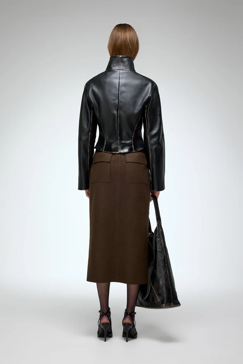 Serra - Schwarze - Lederjacke