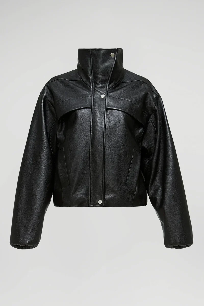 Eli - Schwarze Lederjacke