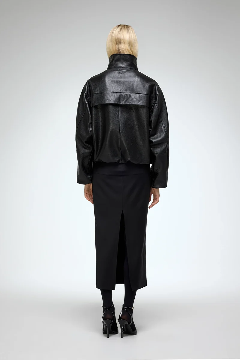 Eli - Schwarze Lederjacke