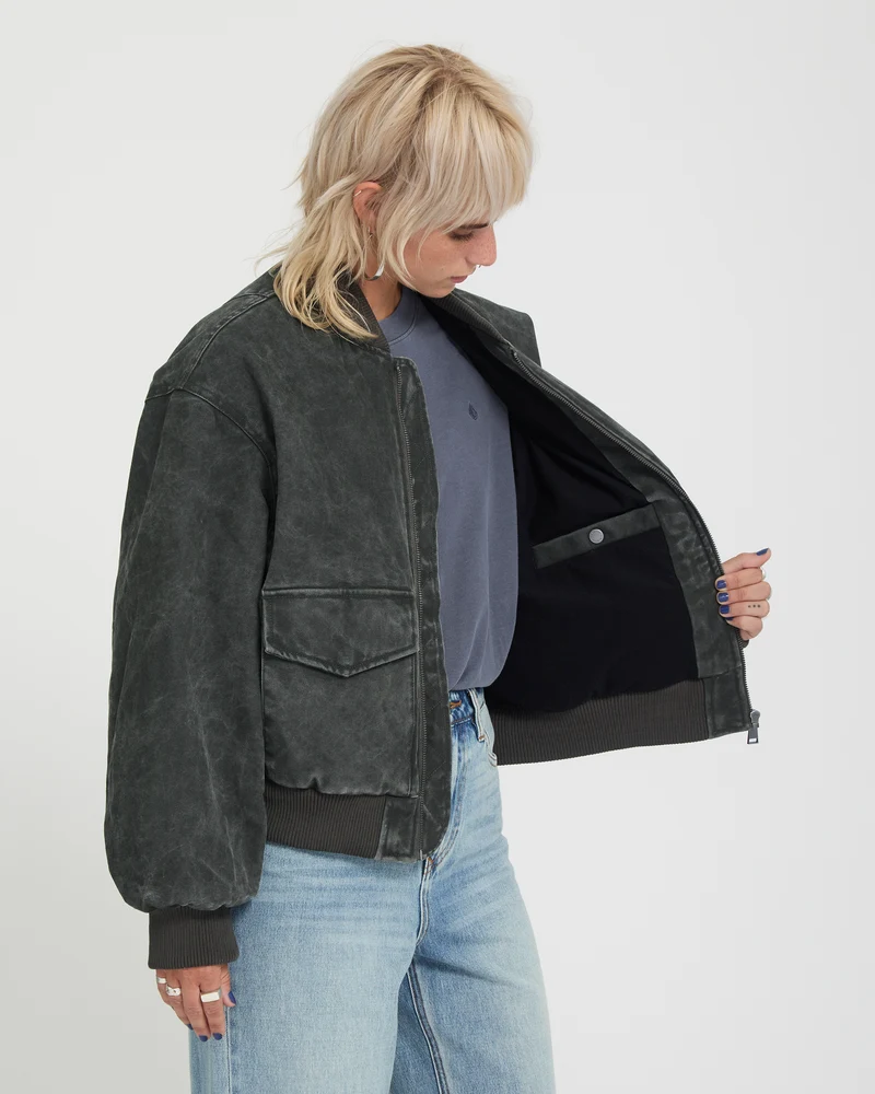 Workestra Bomberjacke - Rinsed Black