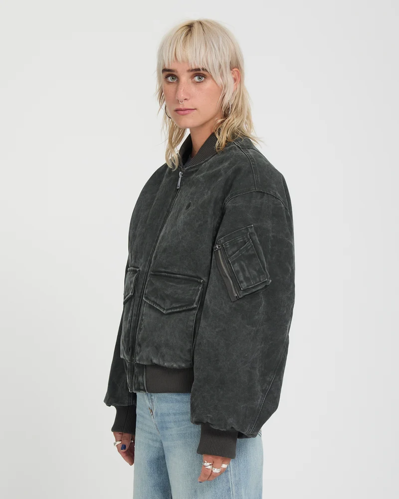 Workestra Bomberjacke - Rinsed Black