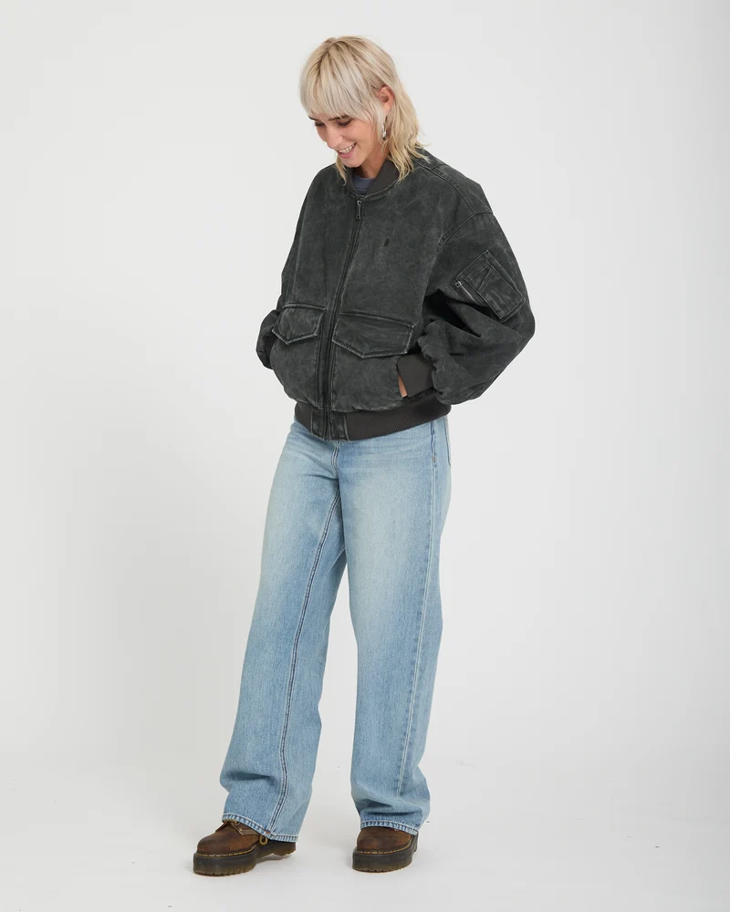 Workestra Bomberjacke - Rinsed Black