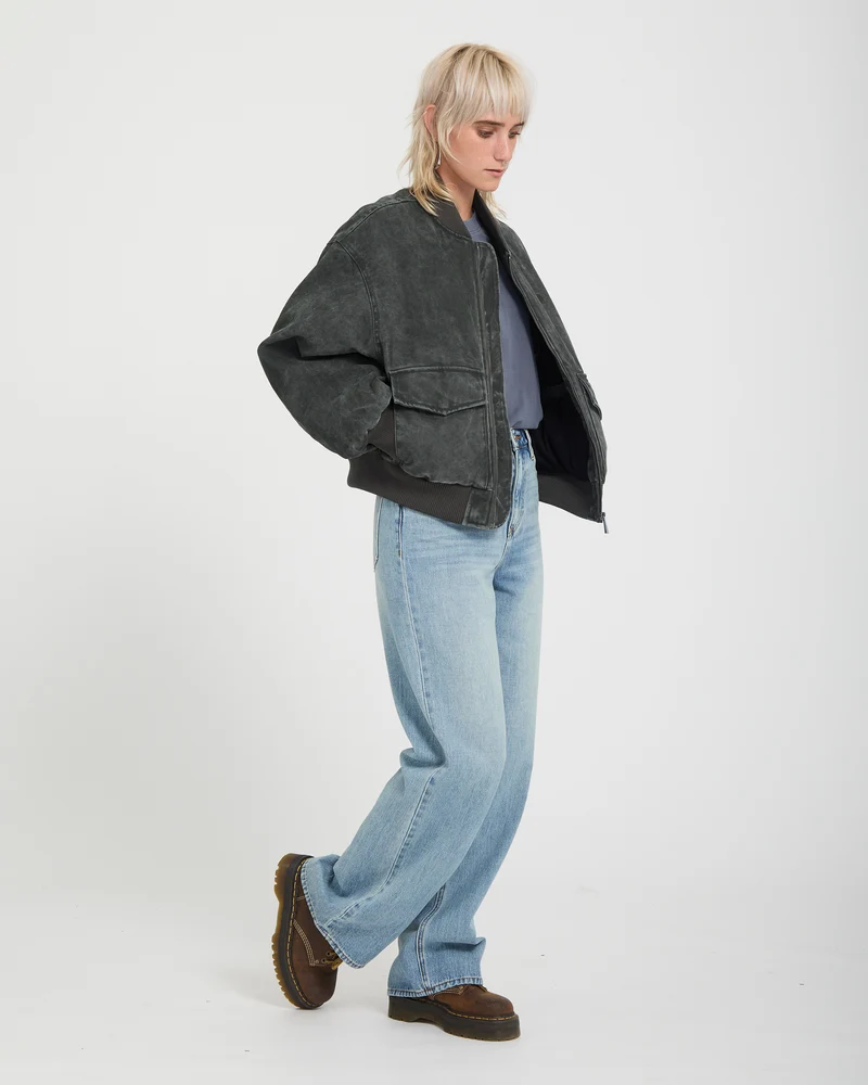 Workestra Bomberjacke - Rinsed Black